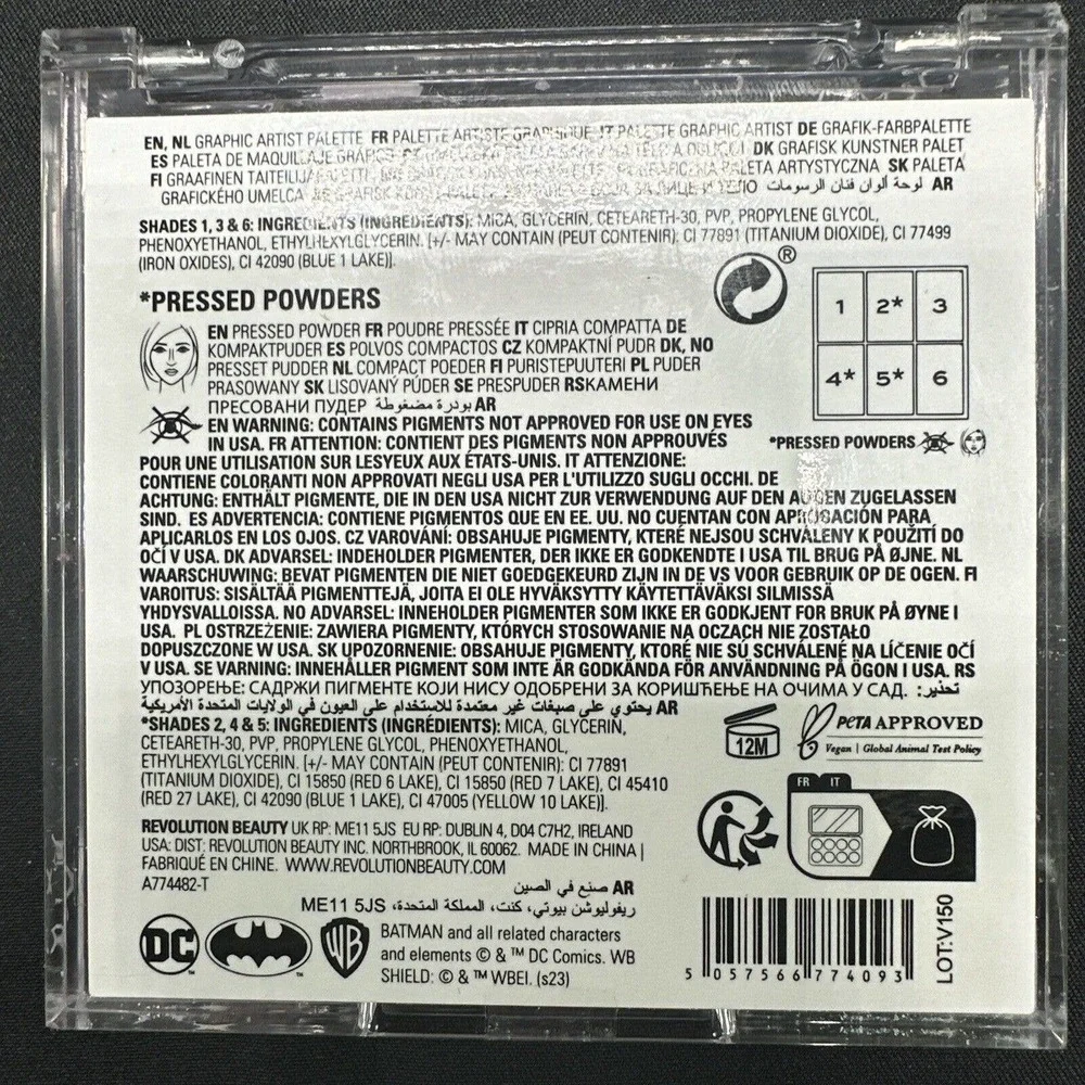 DC Batman X Revolution Harley Quinn Poison Ivy Graphic Artist Palette